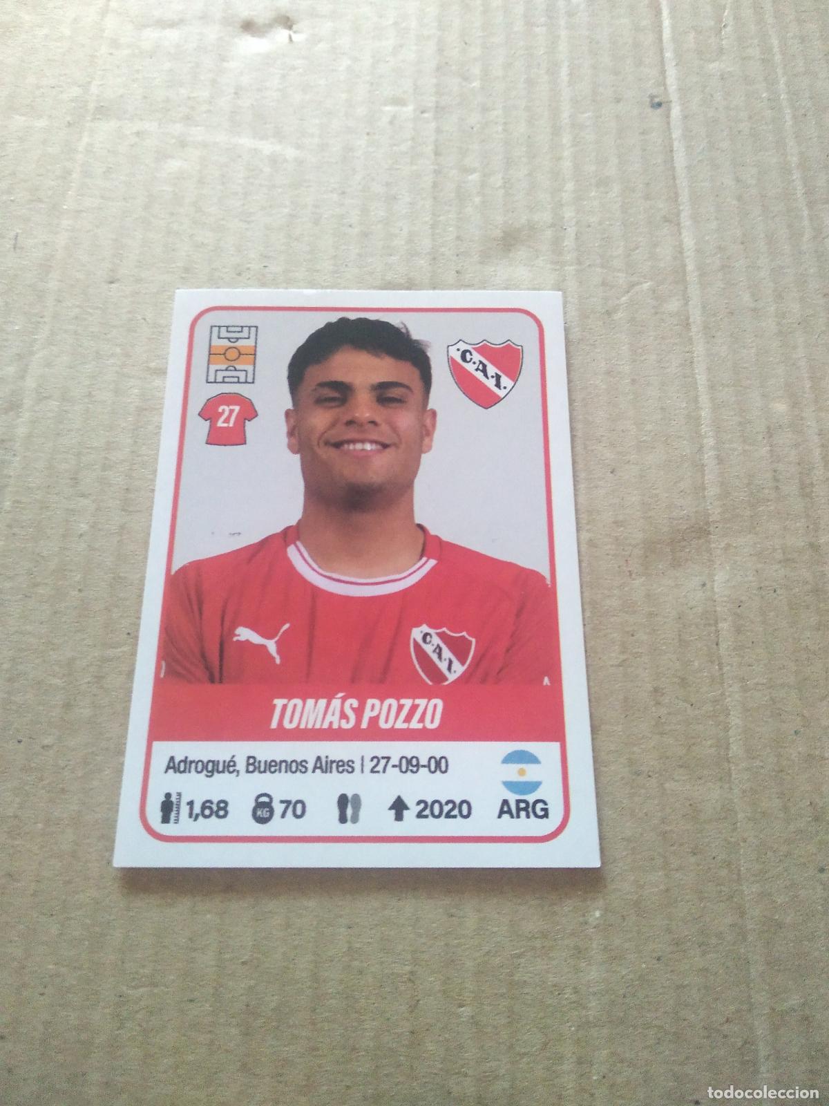 Cromos de F&uacute;tbol: 252 TOMAS POZZO INDEPENDIENTE CROMO FUTBOL ARGENTINO PANINI LIGA ARGENTINA 2023