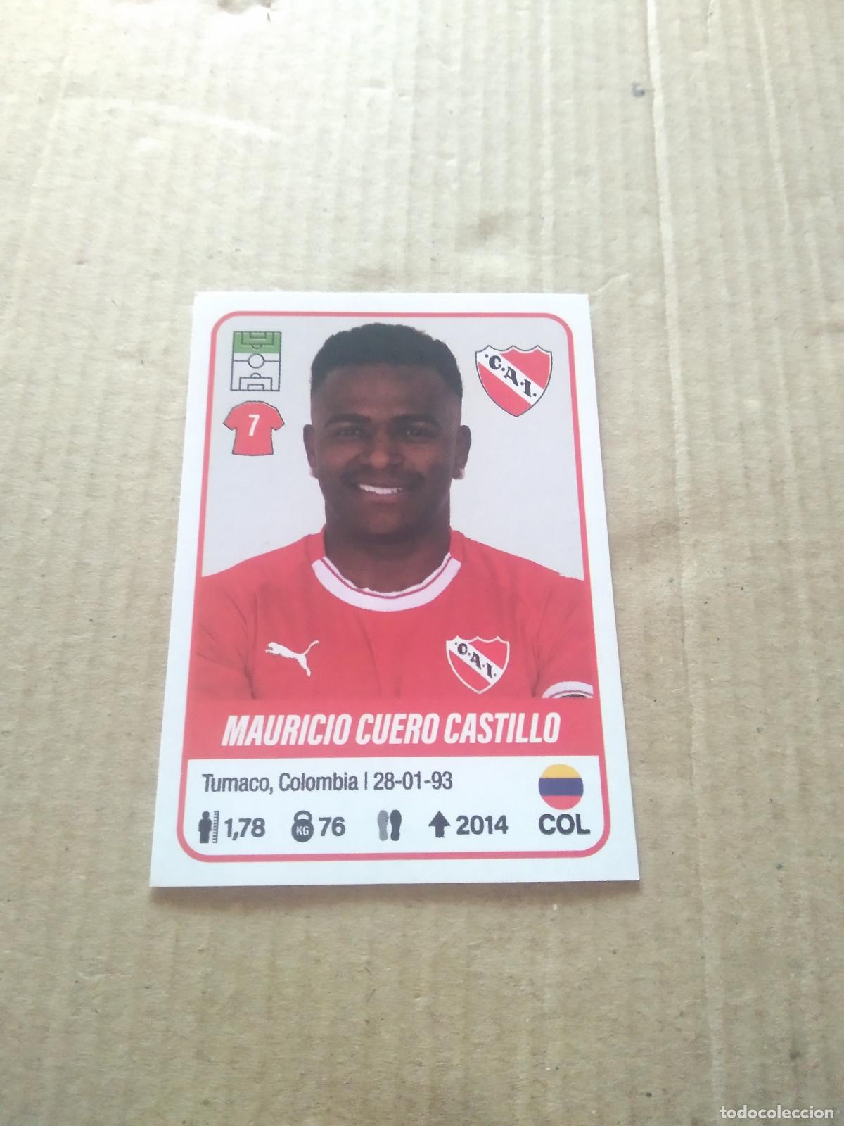 Cromos de F&uacute;tbol: 254 MAURICIO CUERO CASTILLO INDEPENDIENTE CROMO FUTBOL ARGENTINO PANINI LIGA ARGENTINA 2023