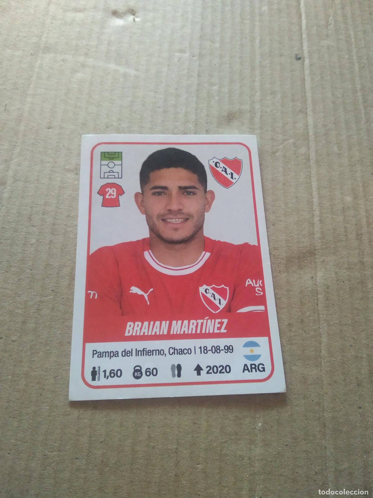 Fu&szlig;ball-Sticker: 258 BRAIAN MARTINEZ INDEPENDIENTE CROMO FUTBOL ARGENTINO PANINI LIGA ARGENTINA 2023