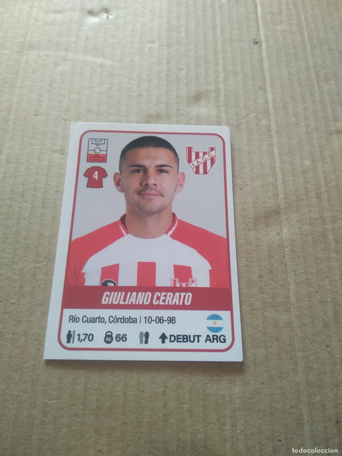 Cromos de F&uacute;tbol: 261 GIULIANO CERATO INSTITUTO CROMO FUTBOL ARGENTINO PANINI LIGA ARGENTINA 2023