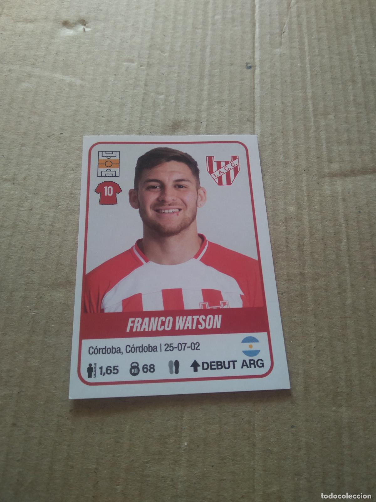 Football Stickers: 270 FRANCO WATSON INSTITUTO CROMO FUTBOL ARGENTINO PANINI LIGA ARGENTINA 2023