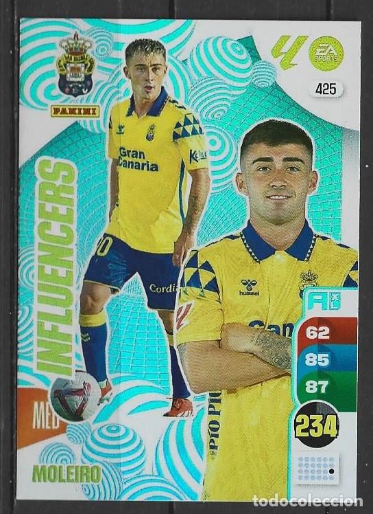 Cromos de F&uacute;tbol: Adrenanlyn 24/25 - Moleiro - N&ordm; 425 - Las Palmas ( Influencers )