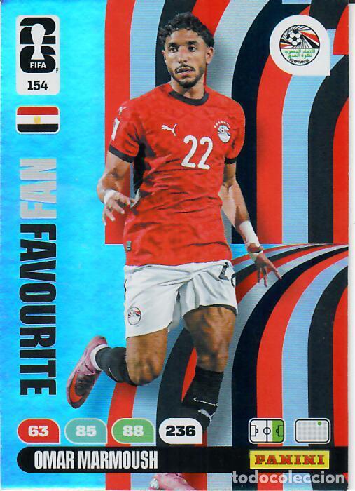 Cartes &agrave; collectionner de Football: PANINI ADRENALYN MUNDIAL WORLD CUP 2026 - N&ordm; 154 - OMAR MARMOUSH - EGIPTO