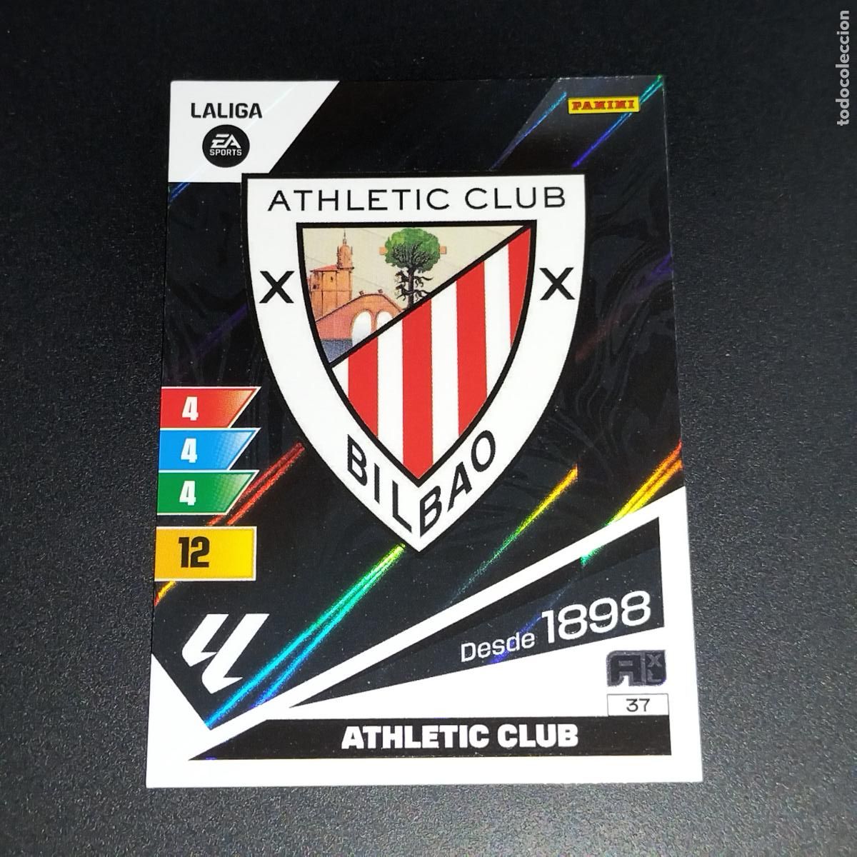 Cromos de F&uacute;tbol: 37 ESCUDO LOGO ATHLETIC BILBAO CROMOS ADRENALYN XL LALIGA CARD 2023 2024 23 214 PANINI