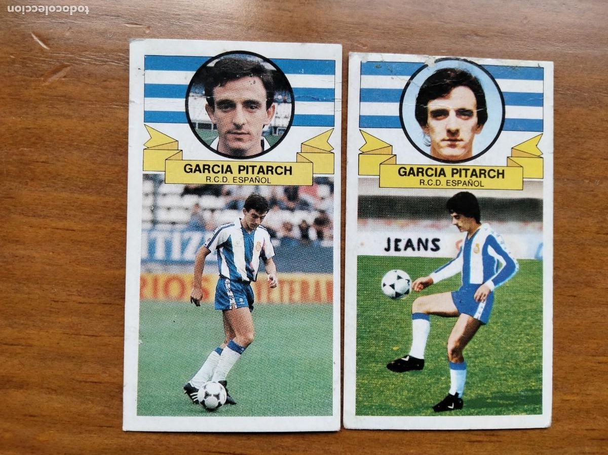 Fu&szlig;ball-Sticker: Garc&iacute;a pitarch Espa&ntilde;ol 2 versiones fichaje n 8 cromo &aacute;lbum liga Este 85 86