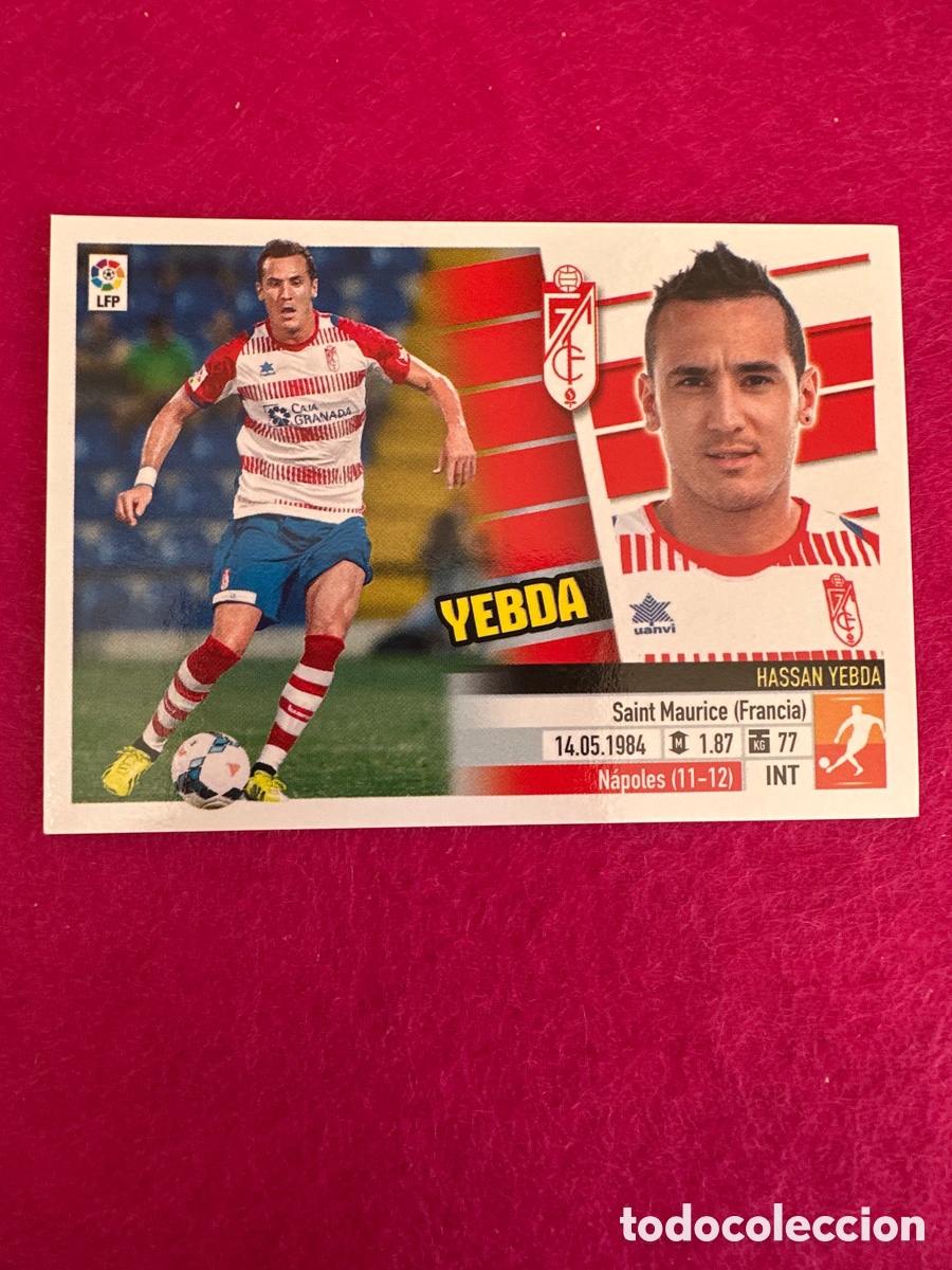 Fu&szlig;ball-Sticker: YEBDA (GRANADA) 12B COLOCA LIGA ESTE 2013-2014 13 14 NUNCA PEGADO SIN PEGAR