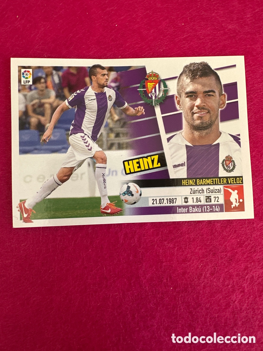 Cromos de F&uacute;tbol: HEINZ (VALLADOLID)5B COLOCA LIGA ESTE 2013-2014 13 14 NUNCA PEGADO SIN PEGAR