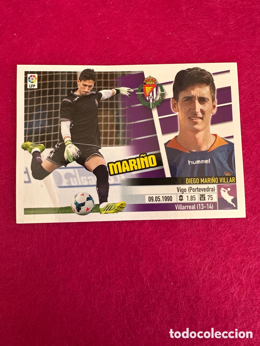 Cromos de F&uacute;tbol: MARI&Ntilde;O (VALLADOLID)1B COLOCA LIGA ESTE 2013-2014 13 14 NUNCA PEGADO SIN PEGAR