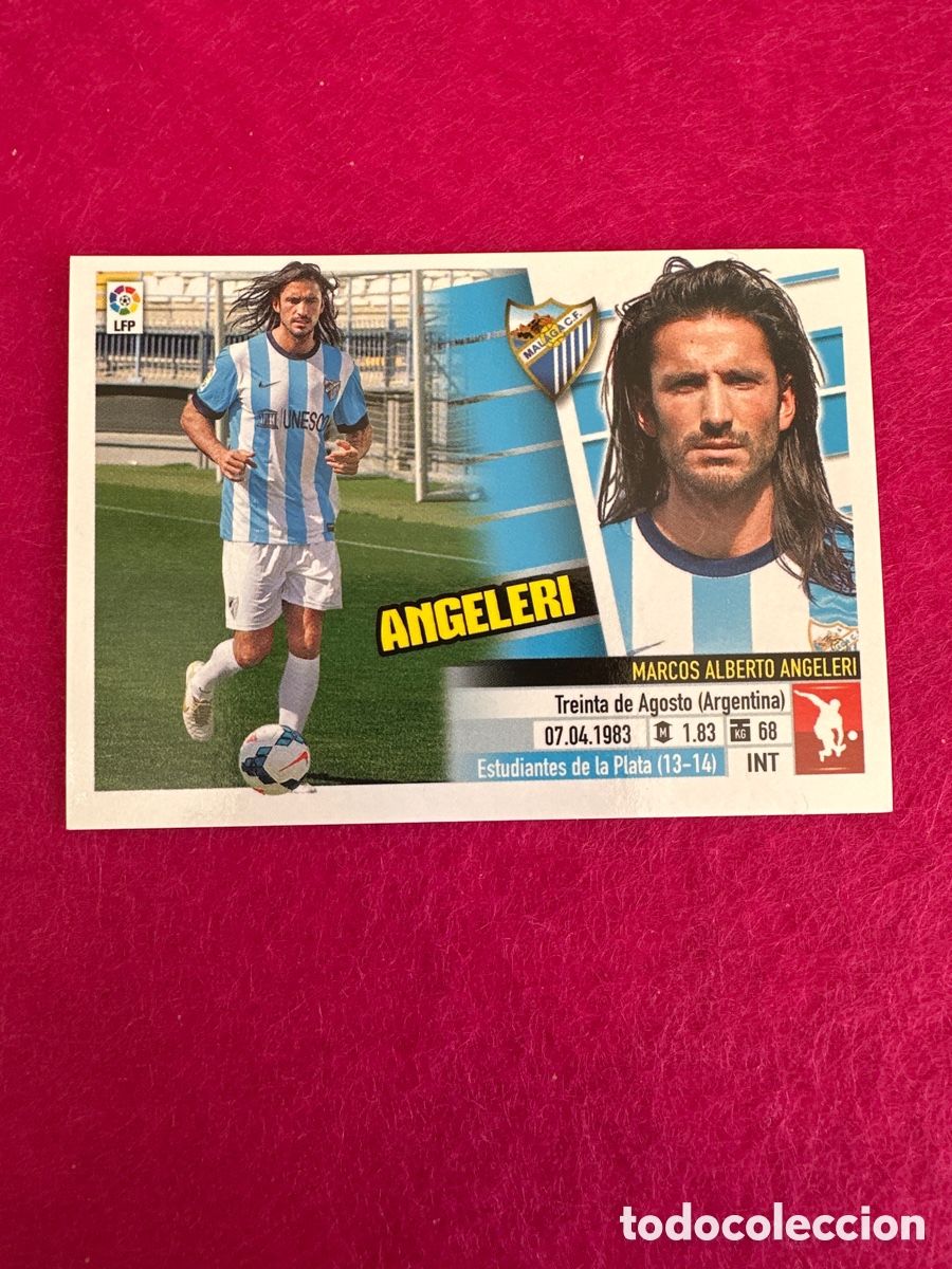 Fu&szlig;ball-Sticker: ANGELERI (M&Aacute;LAGA)3B COLOCA LIGA ESTE 2013-2014 13 14 NUNCA PEGADO SIN PEGAR