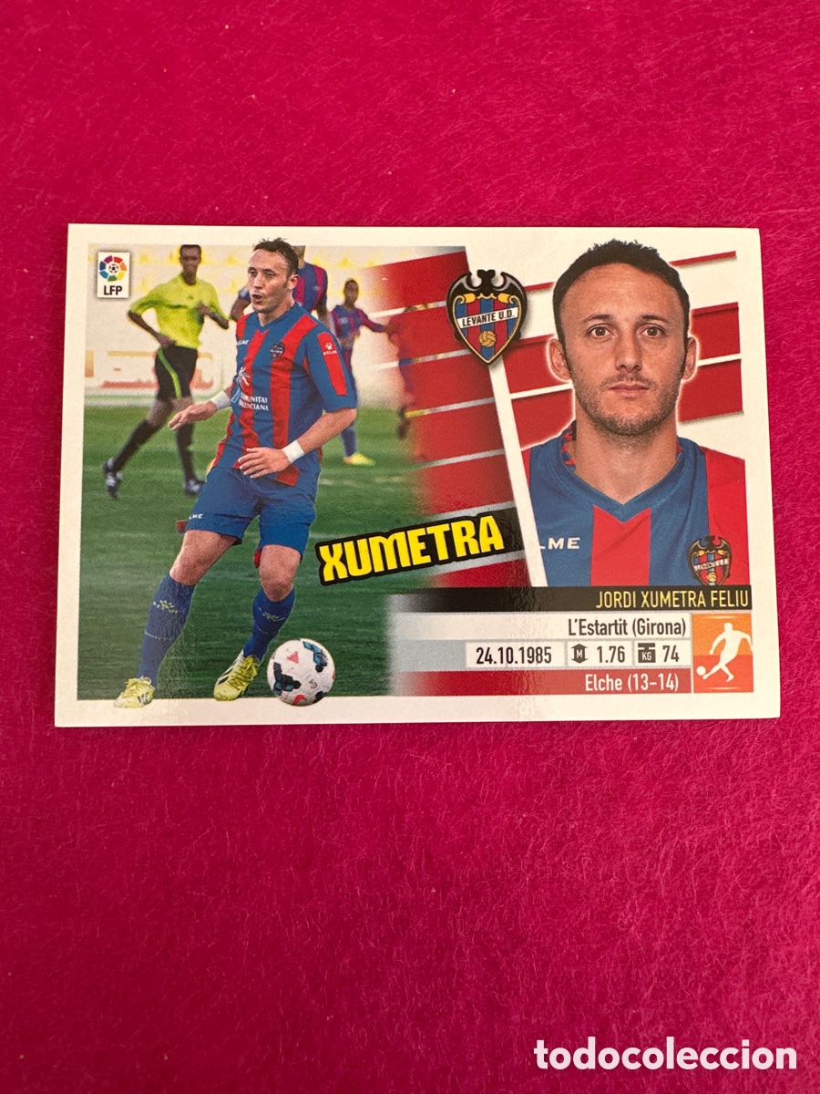 Fu&szlig;ball-Sticker: XUMETRA (LEVANTE)11B COLOCA LIGA ESTE 2013-2014 13 14 NUNCA PEGADO SIN PEGAR