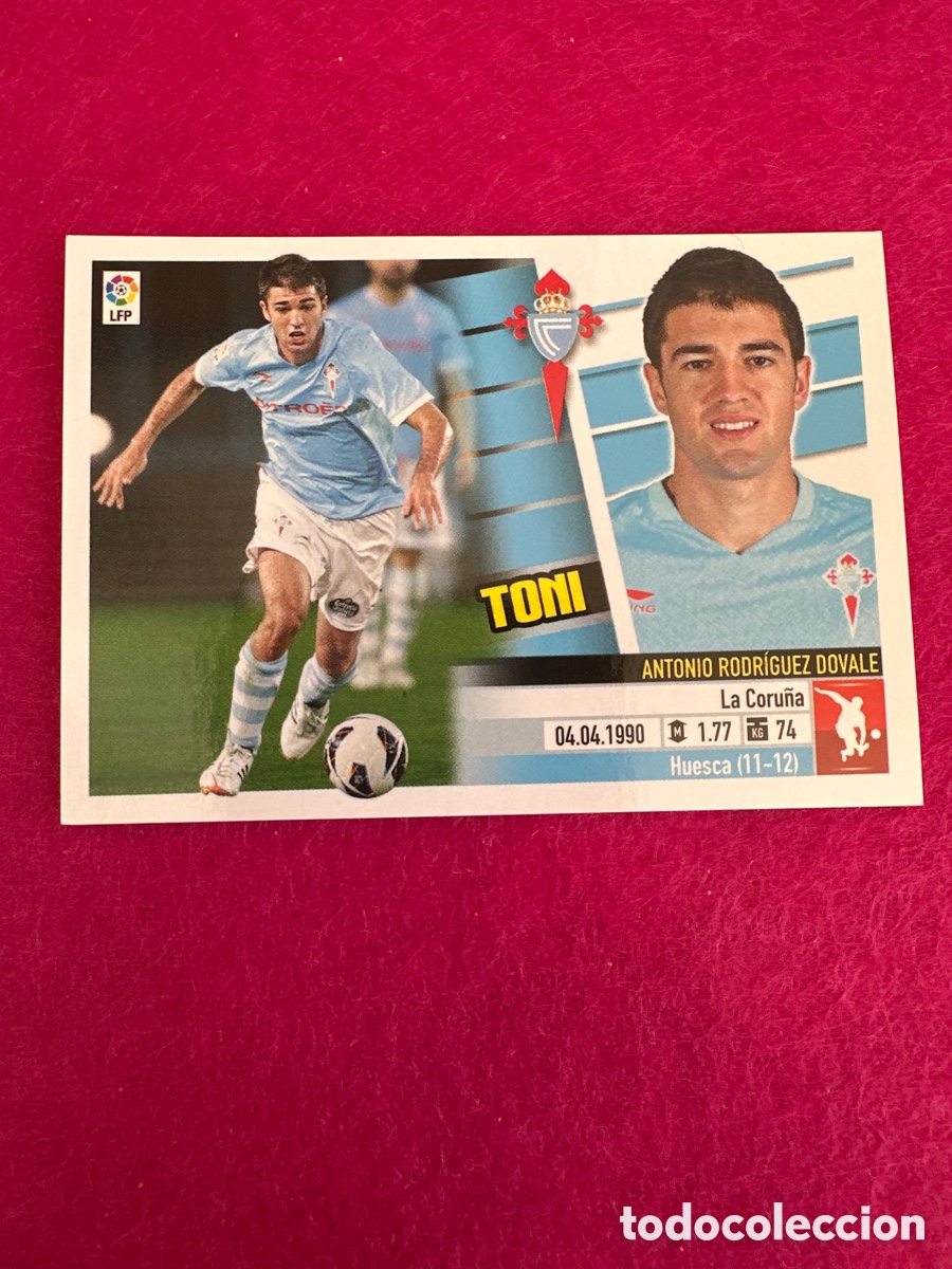 Cartes &agrave; collectionner de Football: TONI(CELTA)5B COLOCA LIGA ESTE 2013-2014 13 14 NUNCA PEGADO SIN PEGAR