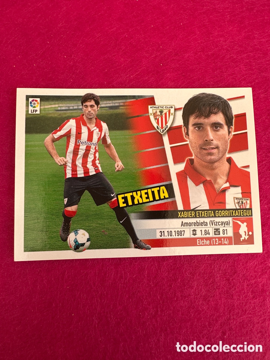 Figurine di Calcio: ETXEITA(ATHLETIC BILBAO)5B COLOCA LIGA ESTE 2013-2014 13 14 NUNCA PEGADO SIN PEGAR