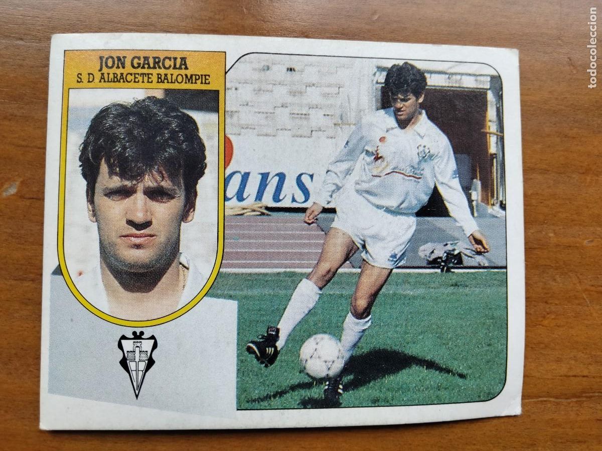 Cartes &agrave; collectionner de Football: Jon Garc&iacute;a baja Albacete cromo cart&oacute;n &aacute;lbum liga Este 91 92