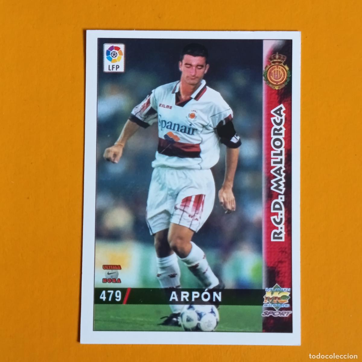 Cromos de F&uacute;tbol: 479 ARP&Oacute;N. &Uacute;LTIMA HORA. REAL MALLORCA. LAS FICHAS DE LA LIGA 98-99. MUNDICROMO