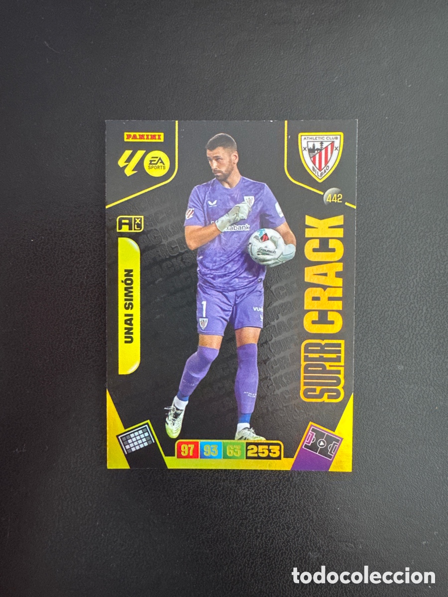 Cromos de F&uacute;tbol: UNAI SIM&Oacute;N SUPERCRACK NUMERO 442 ADRENALYN 2025 2026