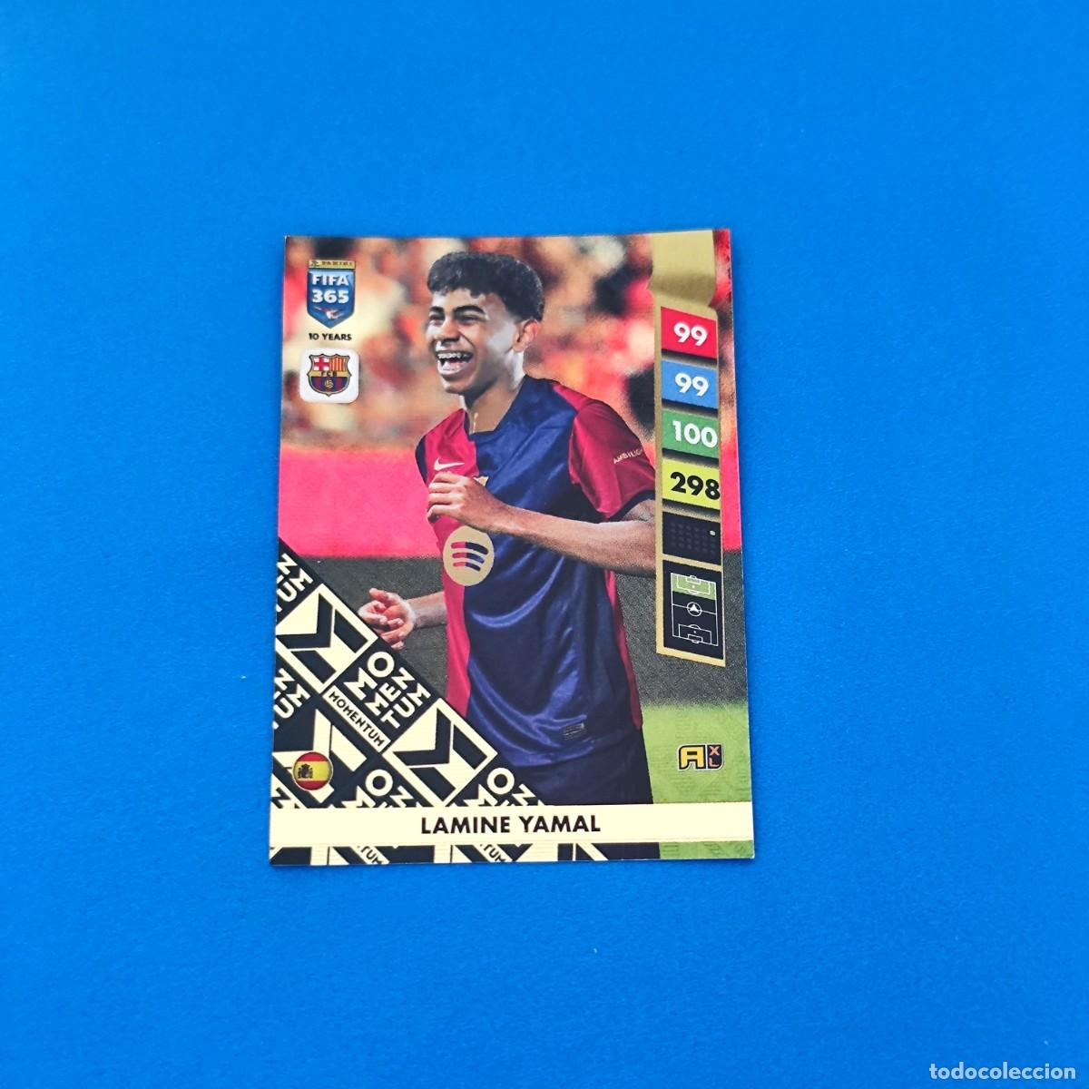 Cromos de F&uacute;tbol: Adrenalyn FIFA 365 2025 - 2024 2025 / 24 25 Lamine Yamal Momentum Barcelona
