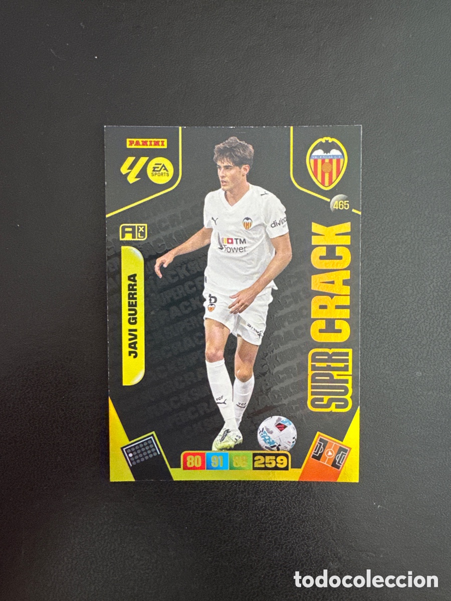 Cromos de F&uacute;tbol: JAVI GUERRA SUPERCRACK NUMERO 465 ADRENALYN 2025 2026