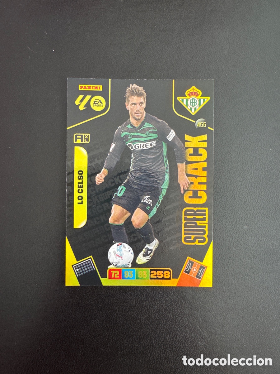 Cromos de F&uacute;tbol: LO CELSO SUPERCRACK NUMERO 455 ADRENALYN 2025 2026
