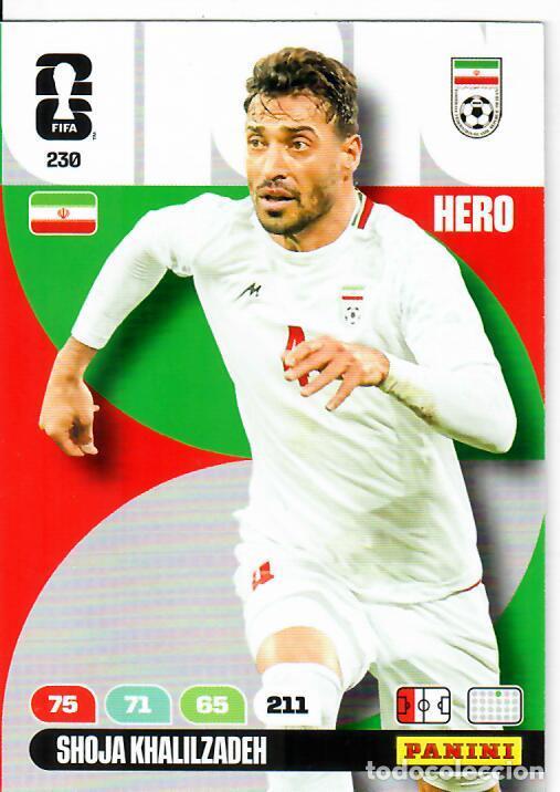 Cromos de F&uacute;tbol: PANINI ADRENALYN MUNDIAL WORLD CUP 2026 - N&ordm; 230 - SHOJA KHALILZADEH - IR&Aacute;N