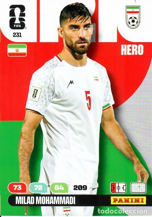 Cromos de F&uacute;tbol: PANINI ADRENALYN MUNDIAL WORLD CUP 2026 - N&ordm; 231 - MILAD MOHAMMADI - IR&Aacute;N