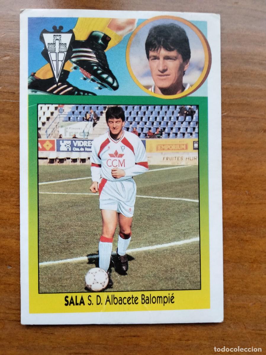 Cromos de F&uacute;tbol: Sala coloca error Albacete cart&oacute;n &aacute;lbum liga Este 93 94