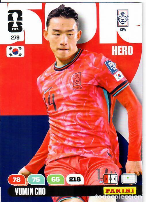 Cromos de F&uacute;tbol: PANINI ADRENALYN MUNDIAL WORLD CUP 2026 - N&ordm; 279 - YUMIN CHO - COREA DEL SUR