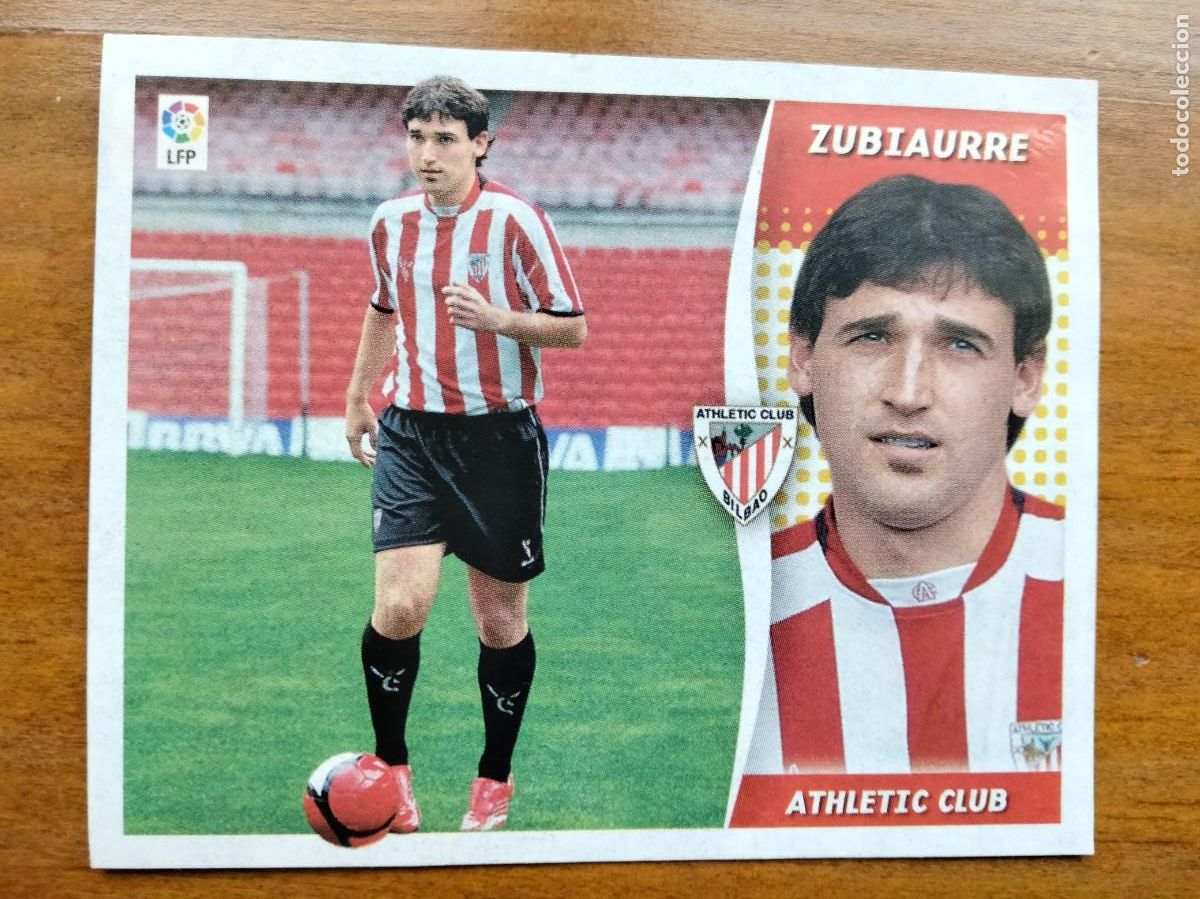 Cromos de F&uacute;tbol: Zubiaurre mercado invierno recortado Athletic Bilbao &aacute;lbum liga Este Panini 06 07 2006 2007