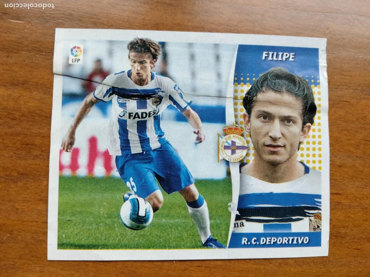 Cromos de F&uacute;tbol: Filipe Luis Deportivo mercado invierno recortado &aacute;lbum liga Este Panini 06 07 2006 2007
