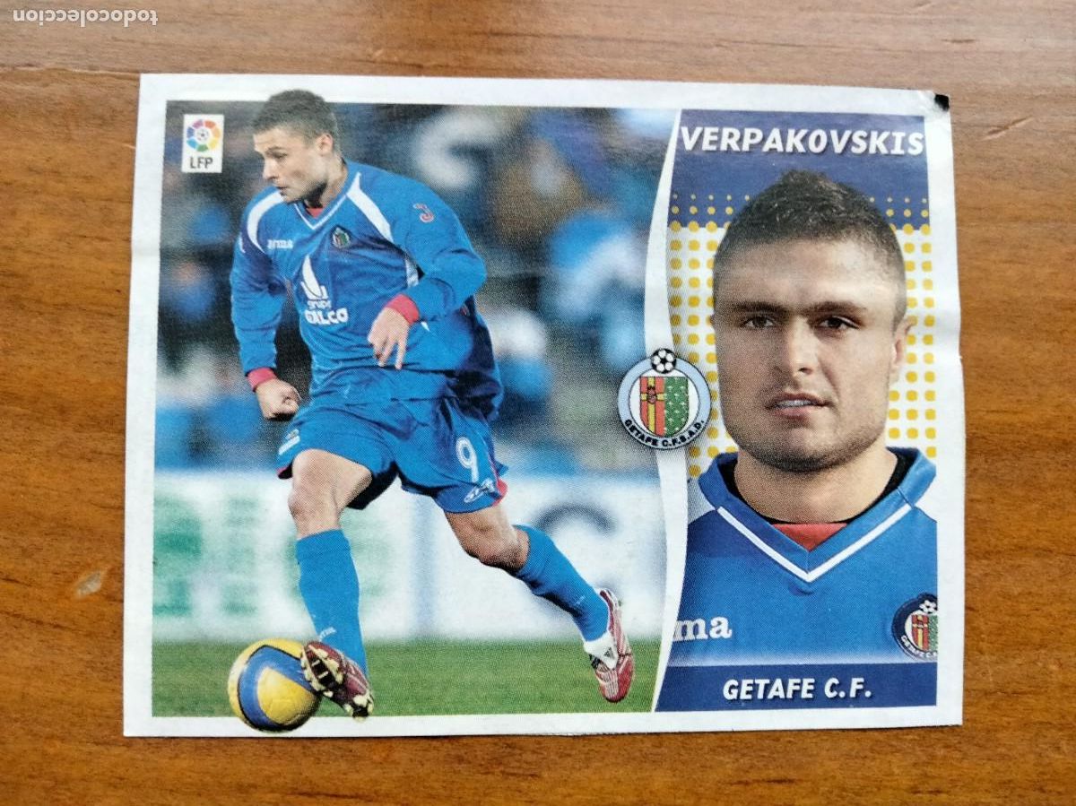 Cromos de F&uacute;tbol: Verpakovskis Getafe mercado invierno recortado &aacute;lbum liga Este Panini 06 07 2006 2007