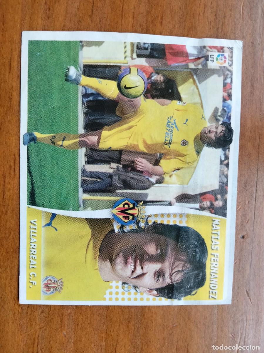 Cromos de F&uacute;tbol: Matias Fern&aacute;ndez mercado invierno recortado &aacute;lbum liga Este Panini 06 07 2006 2007
