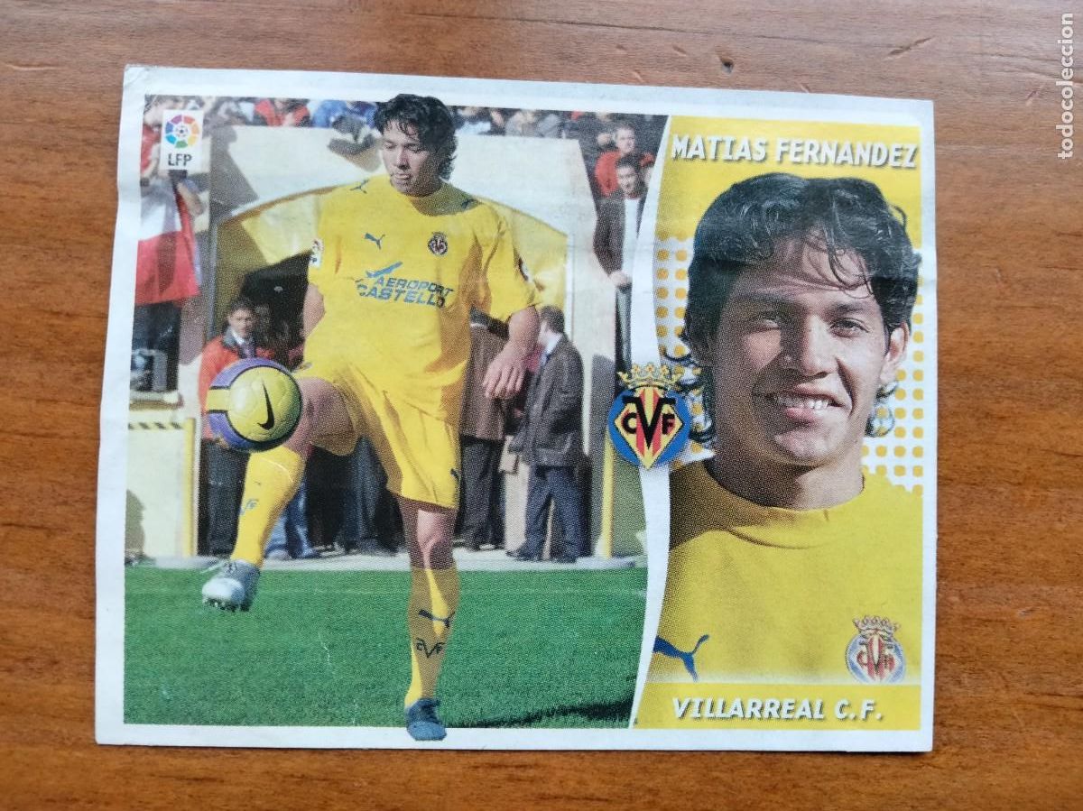 Cromos de F&uacute;tbol: Matias Fern&aacute;ndez mercado invierno recortado &aacute;lbum liga Este Panini 06 07 2006 2007