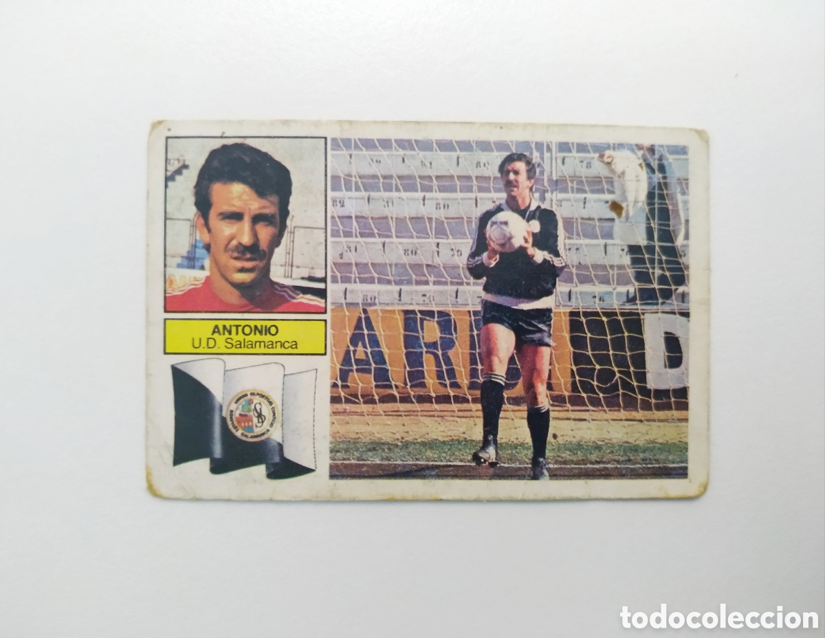 Cromos de F&uacute;tbol: ANTONIO, BAJA DEL U. D. SALAMANCA LIGA ESTE 82 83 DEPEGADO