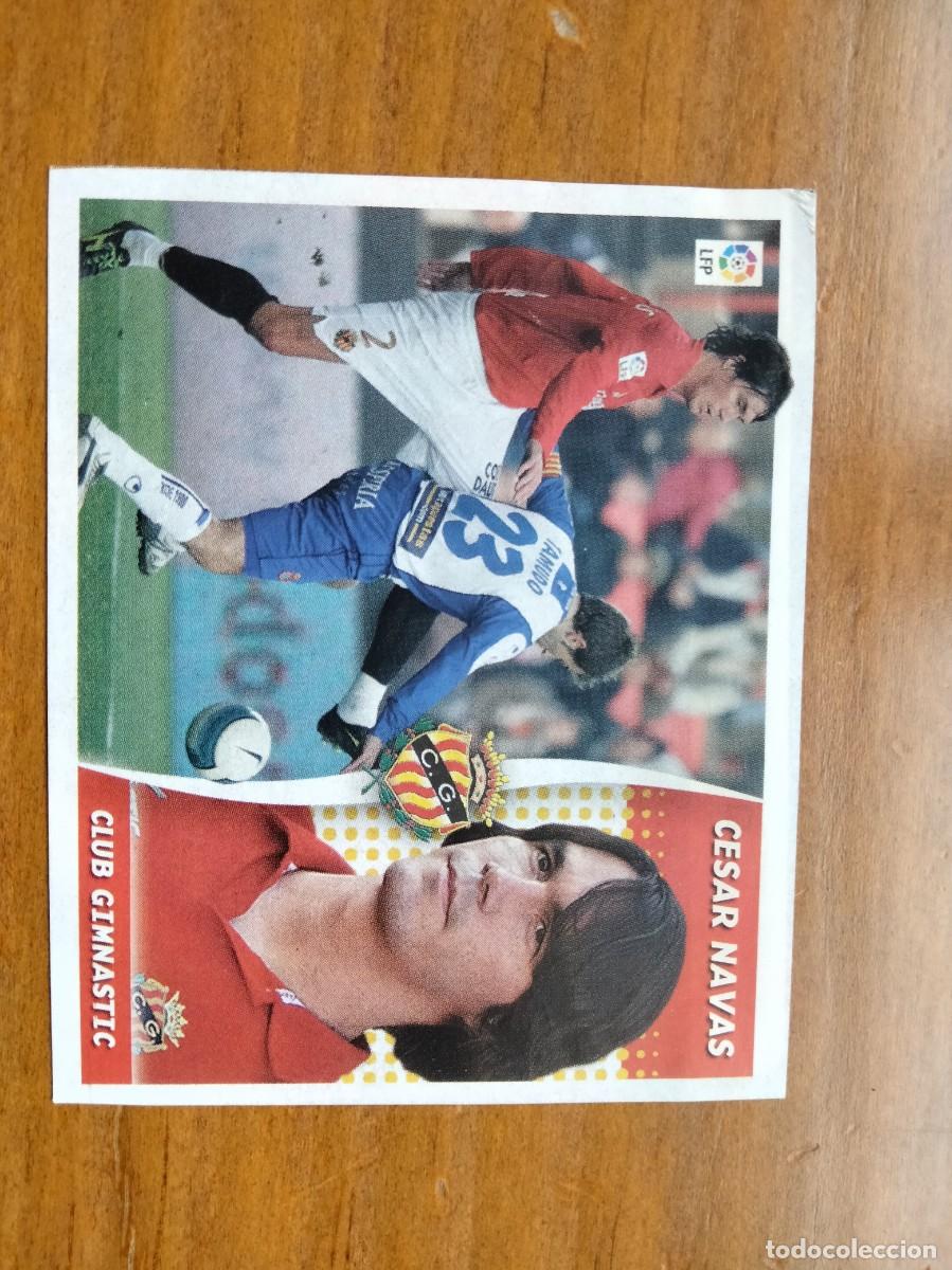 Cromos de F&uacute;tbol: Cesar Navas Gimn&aacute;stic Nastic mercado invierno recortado &aacute;lbum liga Este Panini 06 07 2006 2007