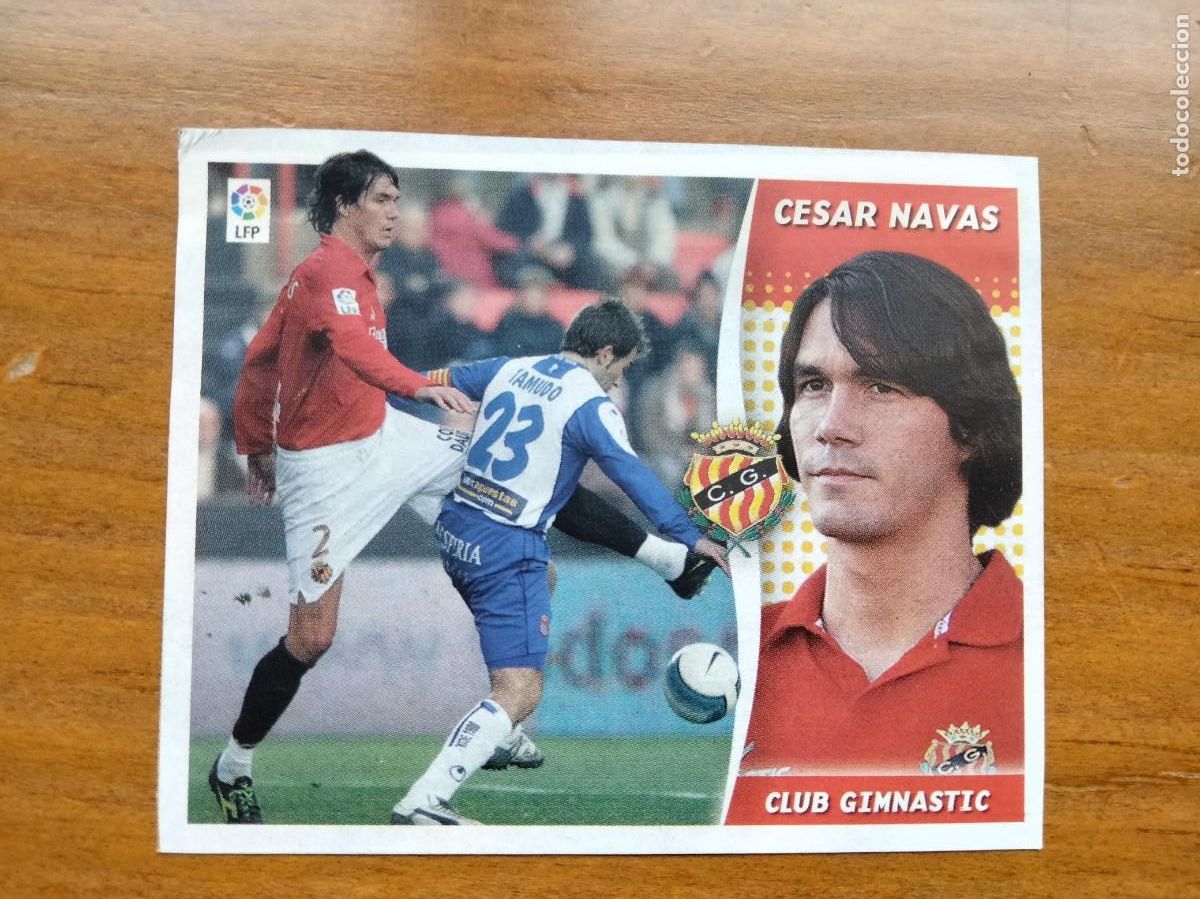 Cartes &agrave; collectionner de Football: Cesar Navas Gimn&aacute;stic Nastic mercado invierno recortado &aacute;lbum liga Este Panini 06 07 2006 2007