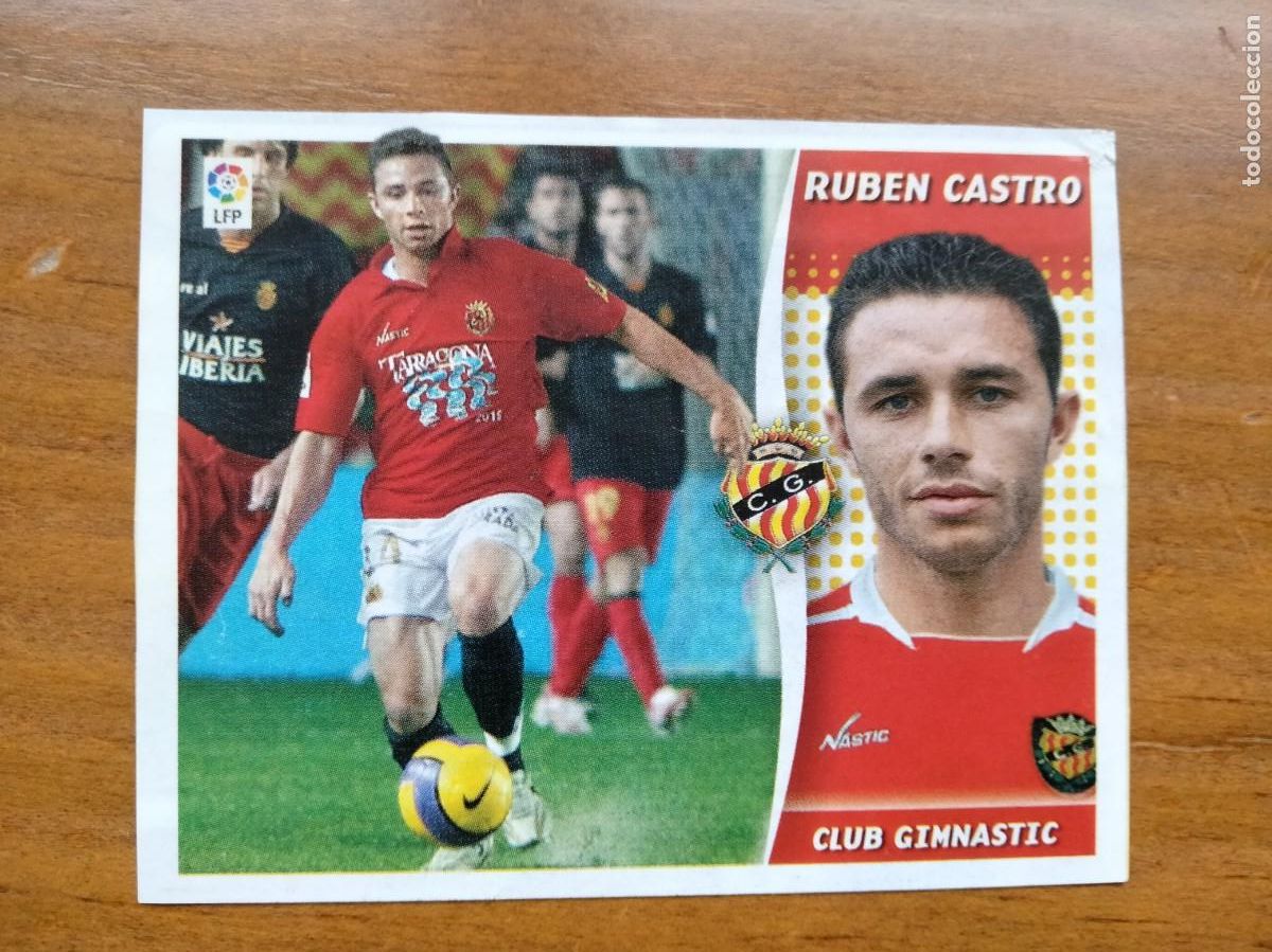 Cartes &agrave; collectionner de Football: Rub&eacute;n Castro Gimn&aacute;stic Nastic mercado invierno recortado &aacute;lbum liga Este Panini 06 07 2006 2007