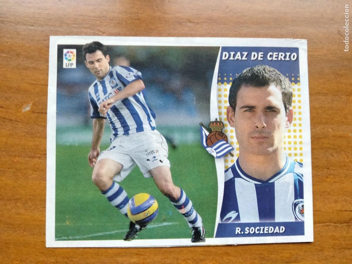 Cartes &agrave; collectionner de Football: D&iacute;az de Cerio Real Sociedad mercado invierno recortado &aacute;lbum liga Este Panini 06 07 2006 2007