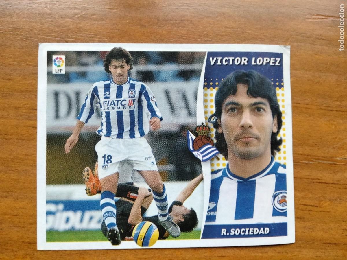 Cromos de F&uacute;tbol: V&iacute;ctor Lopez Real Sociedad mercado invierno recortado &aacute;lbum liga Este Panini 06 07 2006 2007