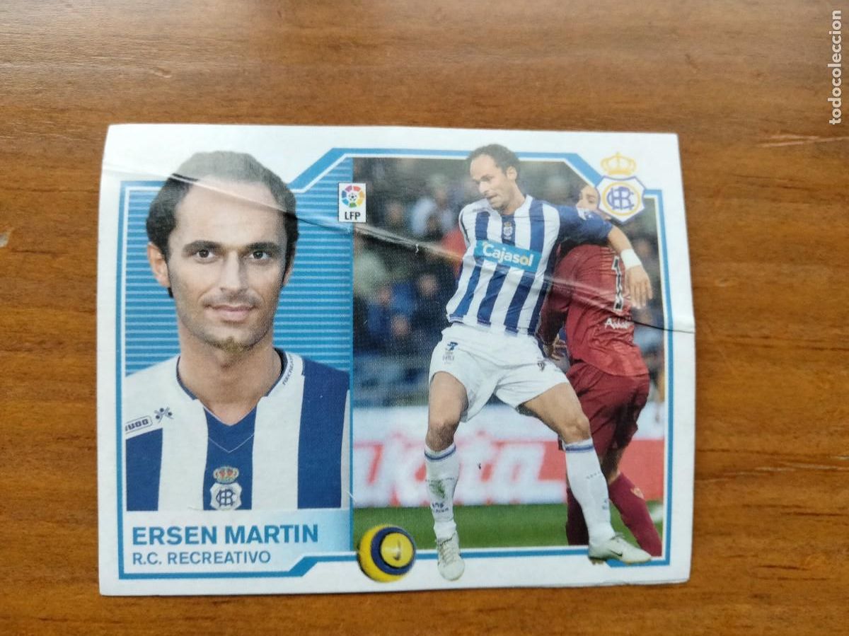 Cromos de F&uacute;tbol: Ersen Mart&iacute;n mercado invierno &aacute;lbum liga Este Panini 07 08 2007 2008