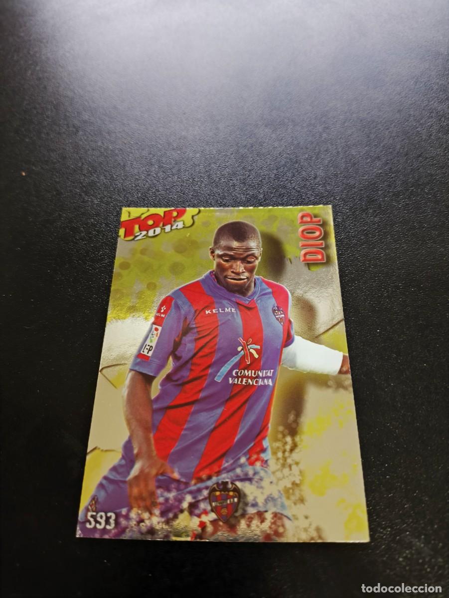 Cromos de F&uacute;tbol: 593 DIOP LEVANTE BRILLO AMARILLO TOP MUNDICROMO LIGA 2013 2014 13 14 NO PANINI ESTE