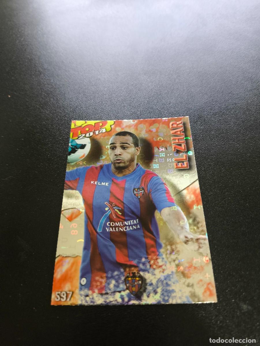 Cromos de F&uacute;tbol: 597 EL ZHAR LEVANTE BRILLO ROJO LETRAS TOP MUNDICROMO LIGA 2013 2014 13 14 NO PANINI ESTE