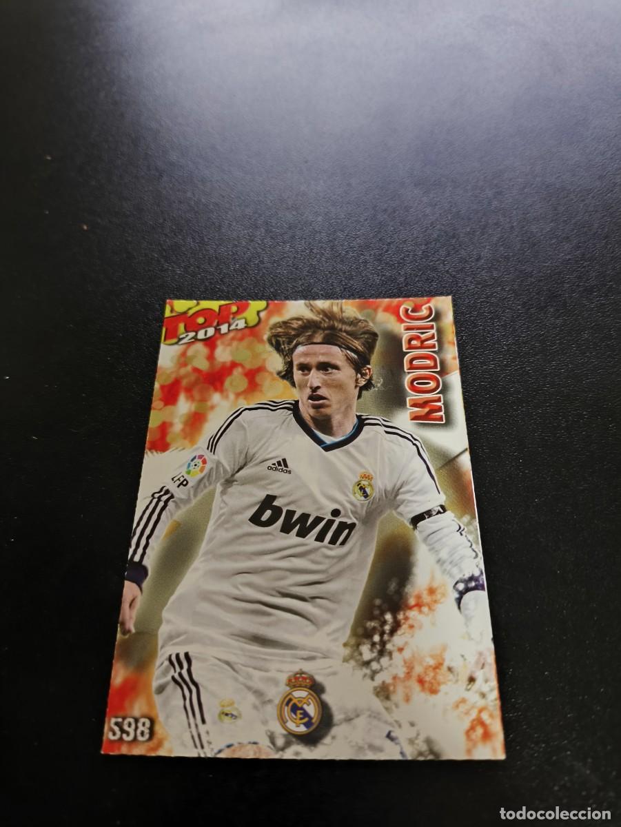 Cromos de F&uacute;tbol: 598 MODRIC REAL MADRID ROJO MATE TOP MUNDICROMO LIGA 2013 2014 13 14 NO PANINI ESTE