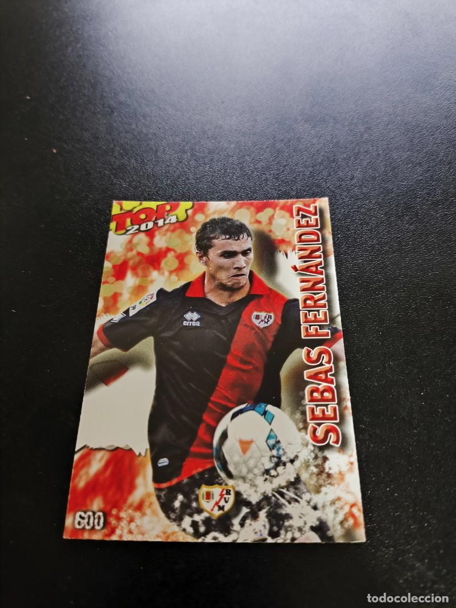 Cromos de F&uacute;tbol: 600 SEBAS FERNANDEZ RAYO VALLECANO ROJO MATE TOP MUNDICROMO LIGA 2013 2014 13 14 NO PANINI ESTE