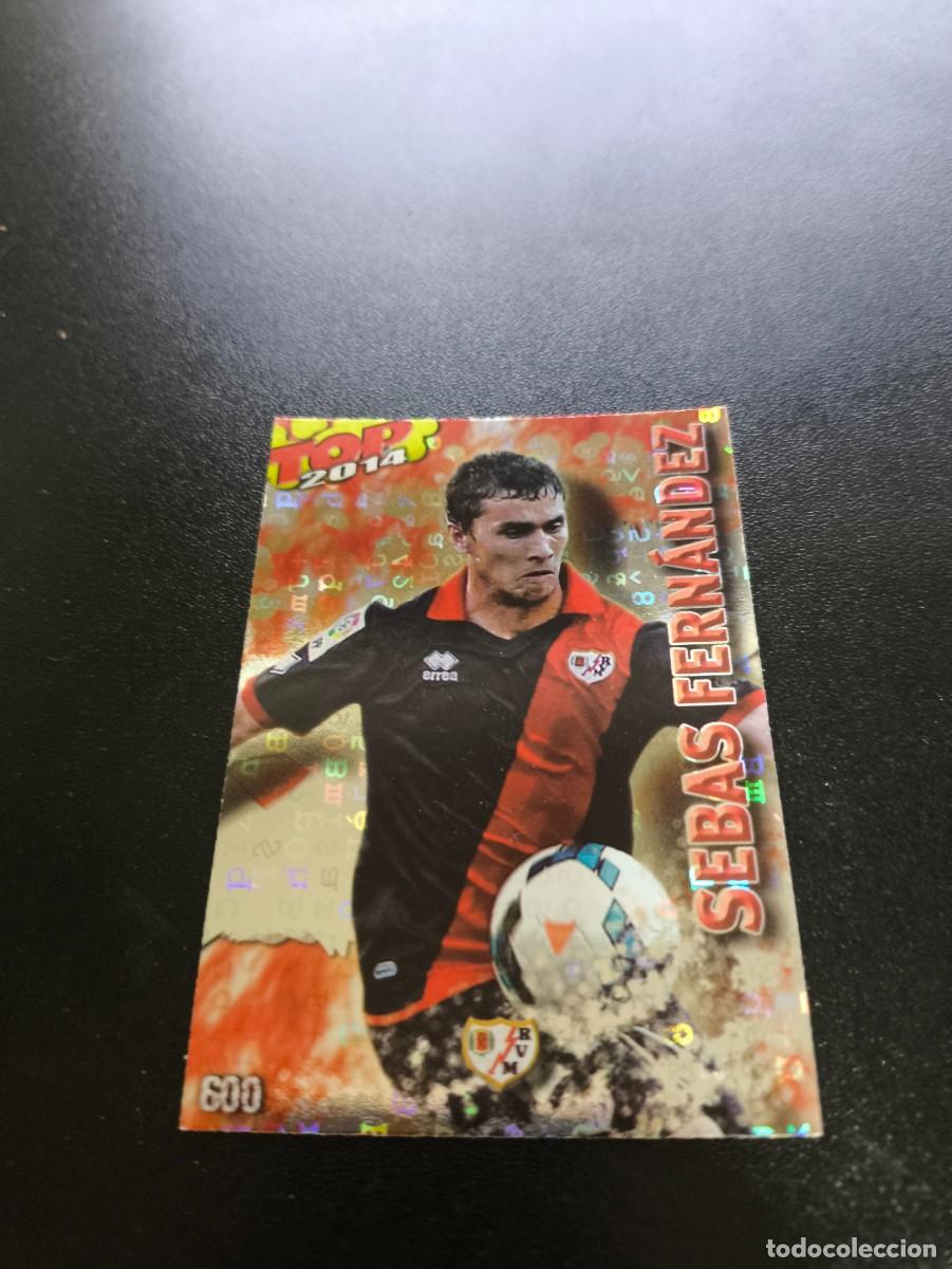 Cromos de F&uacute;tbol: 600 SEBAS RAYO VALLECANO BRILLO LETRAS ROJO TOP MUNDICROMO LIGA 2013 2014 13 14 NO PANINI ESTE