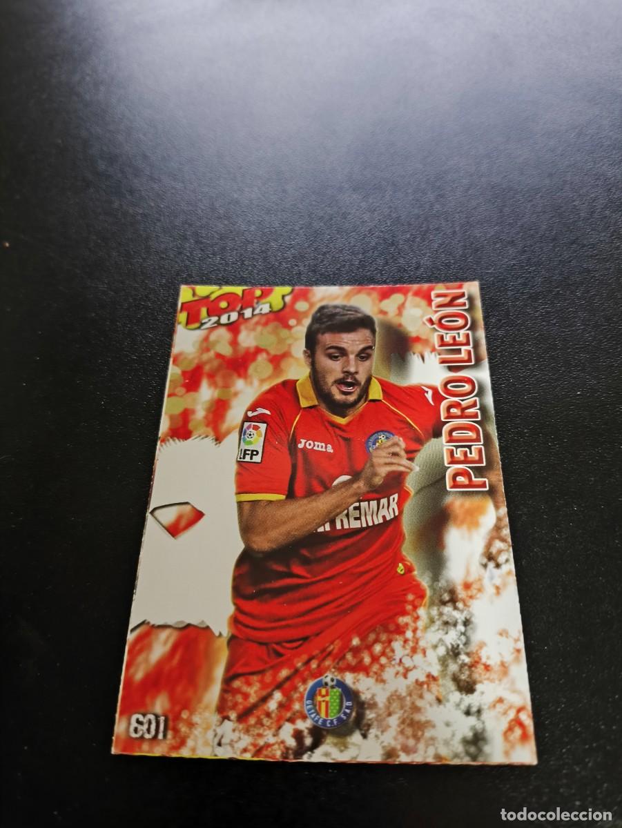 Cromos de F&uacute;tbol: 601 PEDRO LEON GETAFE ROJO MATE TOP MUNDICROMO LIGA 2013 2014 13 14 NO PANINI ESTE