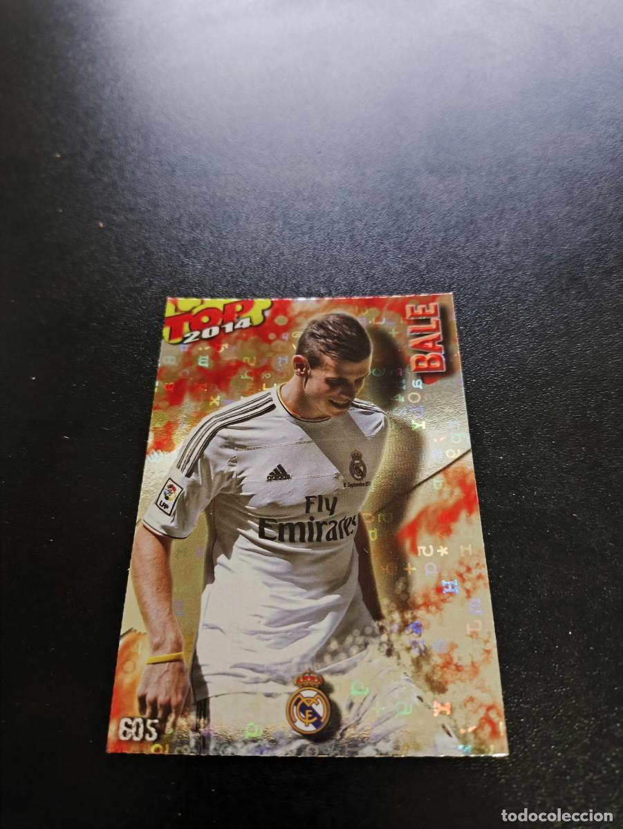 Cromos de F&uacute;tbol: 605 BALE REAL MADRID BRILLO ROJO LETRAS TOP MUNDICROMO LIGA 2013 2014 13 14 NO PANINI ESTE