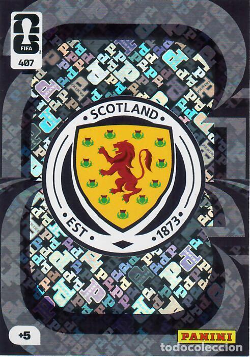Cromos de F&uacute;tbol: PANINI ADRENALYN MUNDIAL WORLD CUP 2026 - N&ordm; 407 - ESCUDO - ESCOCIA