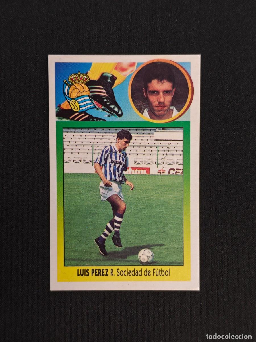 Cromos de F&uacute;tbol: CROMO LIGA ESTE LUIS PEREZ REAL SOCIEDAD NUNCA PEGADO SIN PEGAR 93 94 1993 1994 RA526