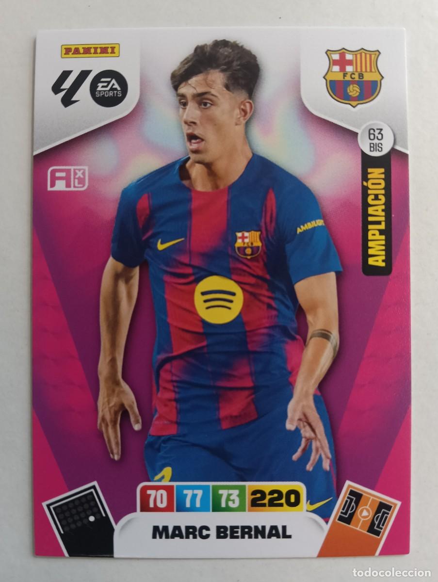 Cartes &agrave; collectionner de Football: Adrenanlyn 25/26 - Marc Bernal - N&deg; 63 bis - Barcelona ( Ampliaci&oacute;n)