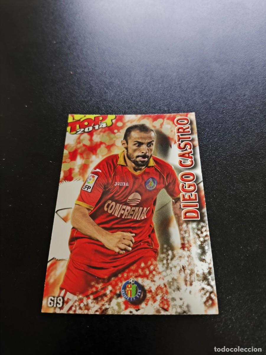 Cromos de F&uacute;tbol: 619 DIEGO CASTRO GETAFE ROJO MATE TOP MUNDICROMO LIGA 2013 2014 13 14 NO PANINI ESTE