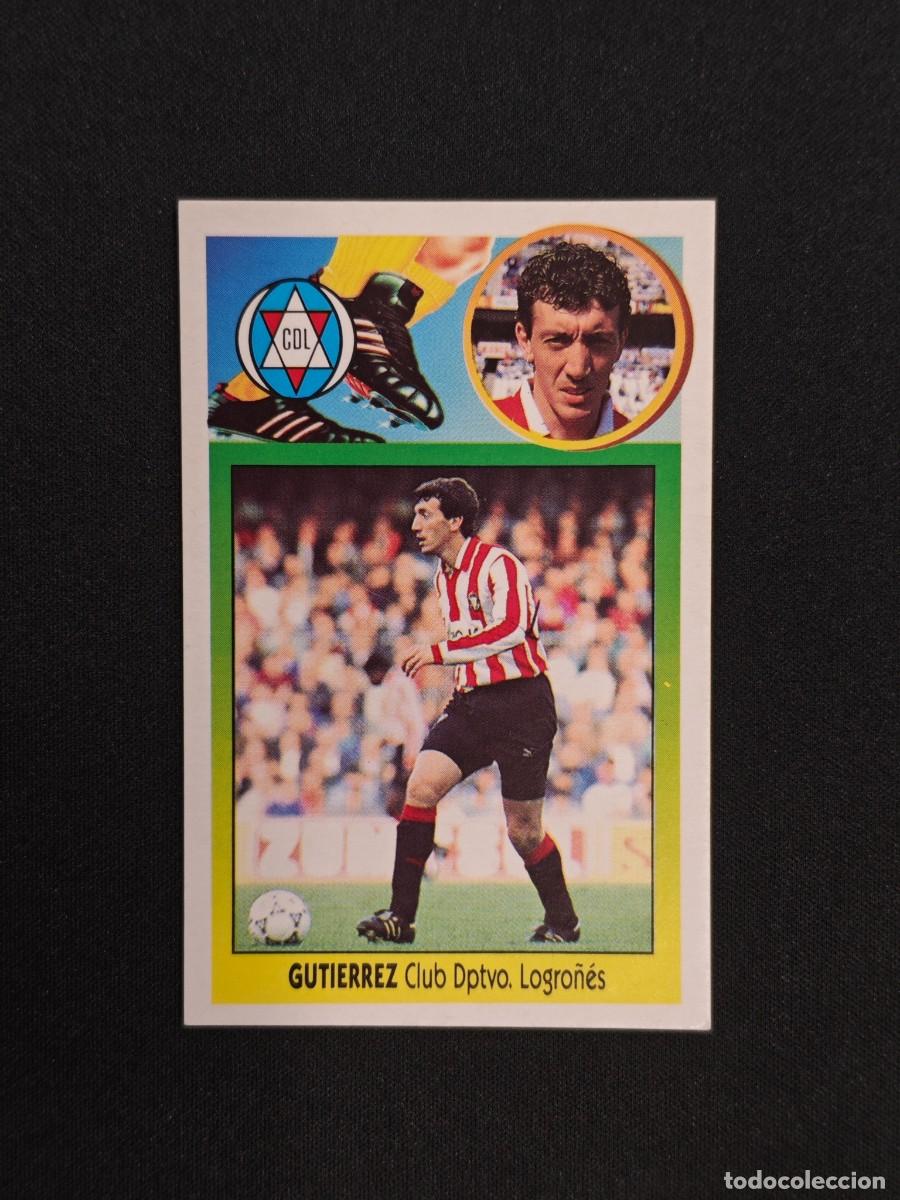 Cromos de F&uacute;tbol: CROMO LIGA ESTE GUTIERREZ LOGRO&Ntilde;ES NUNCA PEGADO SIN PEGAR 93 94 1993 1994 RA526